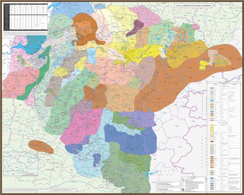 Карта башкирских родов и деревень